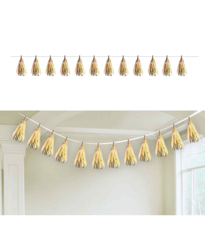 6m Gold Tassel Garland
