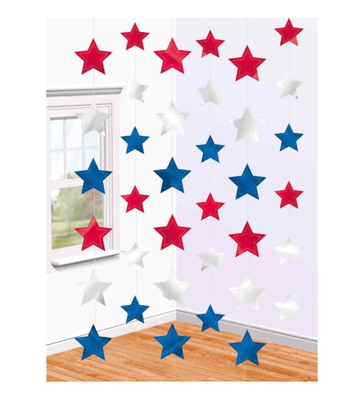 USA Star String Decorations 2.1m