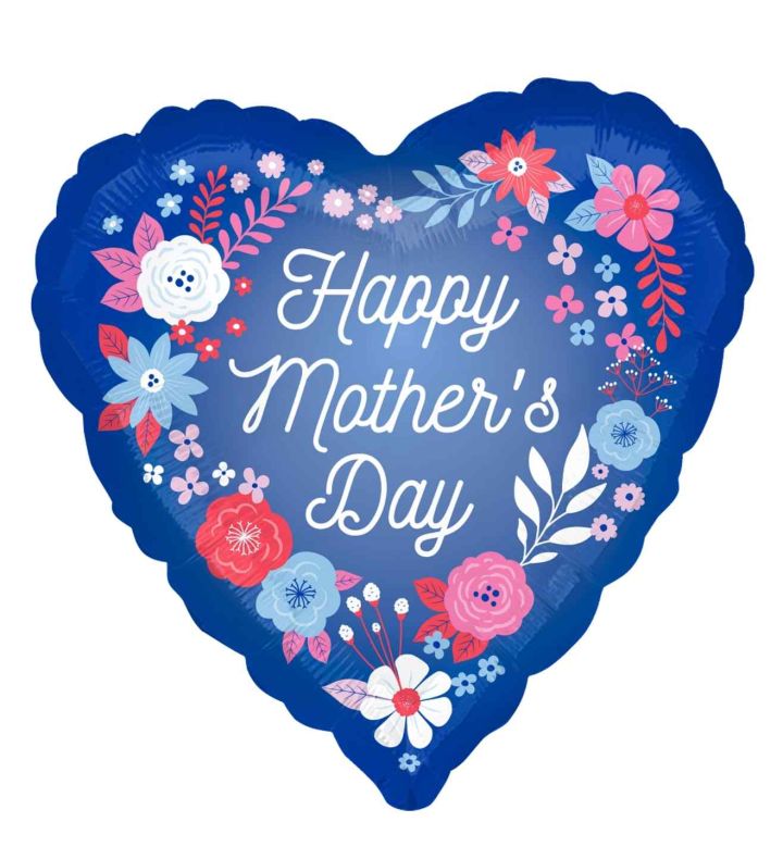 18" Anagram Happy Mother's Day Flowers Foil Balloon
