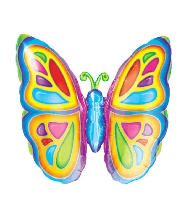 Mini Butterfly Bright Colour Anagram Foil Balloon