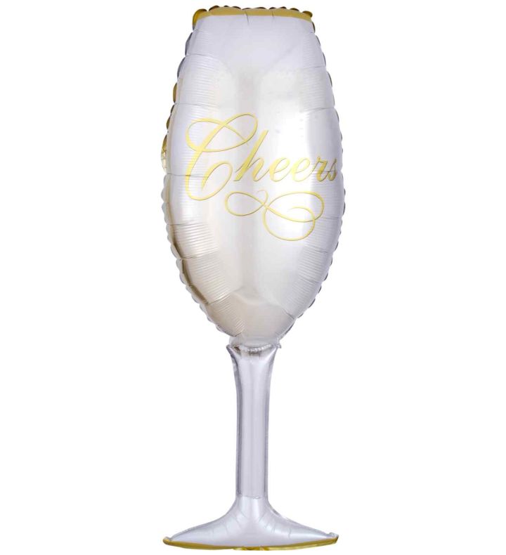 Bubbly Glass SuperShape Foil Balloon