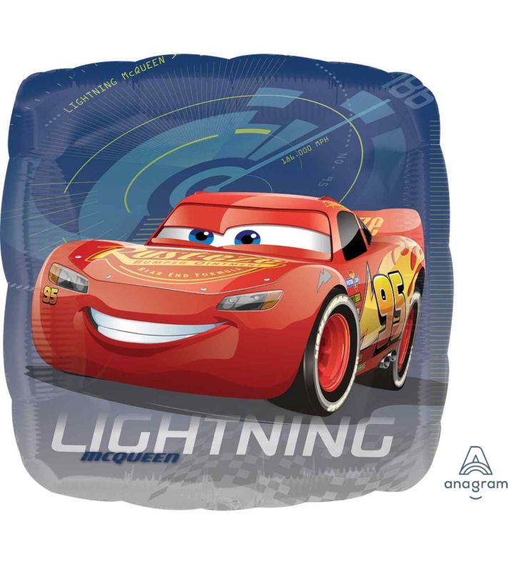 17" Cars 3 Lightning McQueen Foil Balloon