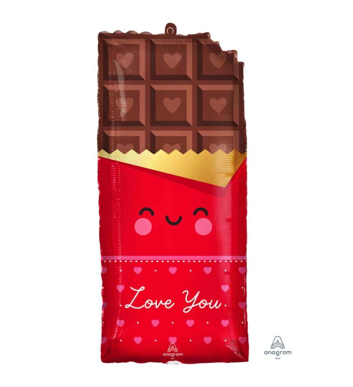 28" Anagram Chocolate Love SuperShape Foil Balloon