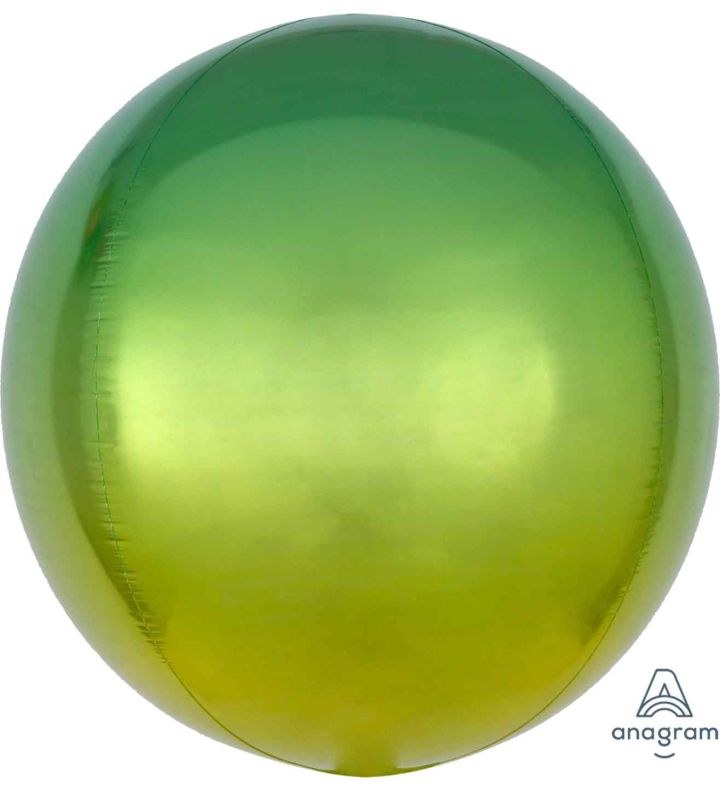 15" Ombre Yellow & Green Orbz