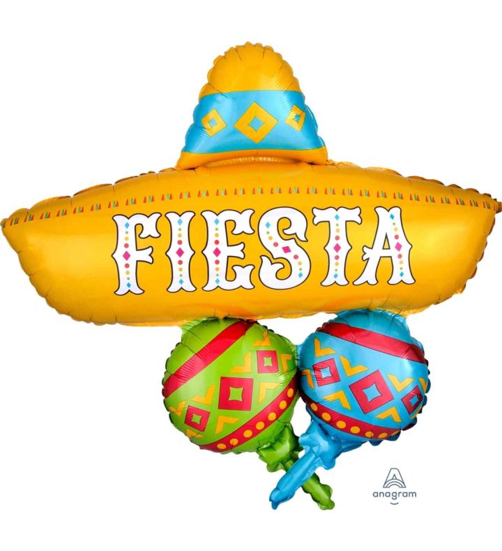 Papel Picado Fiesta Cluster SuperShape Foil Balloon