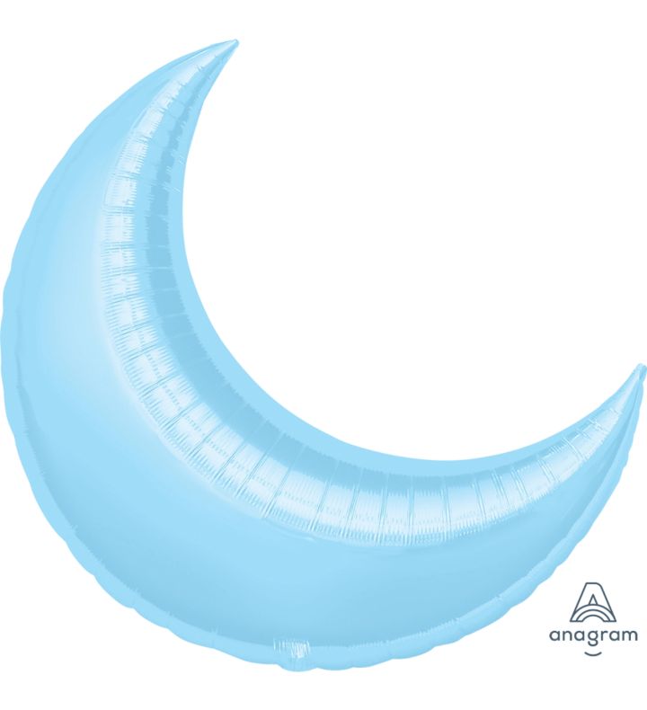 26" Crescent - Pastel Blue 3PK