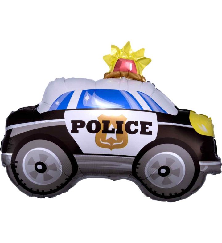 On the Road Police Car Shape Foil Balloon