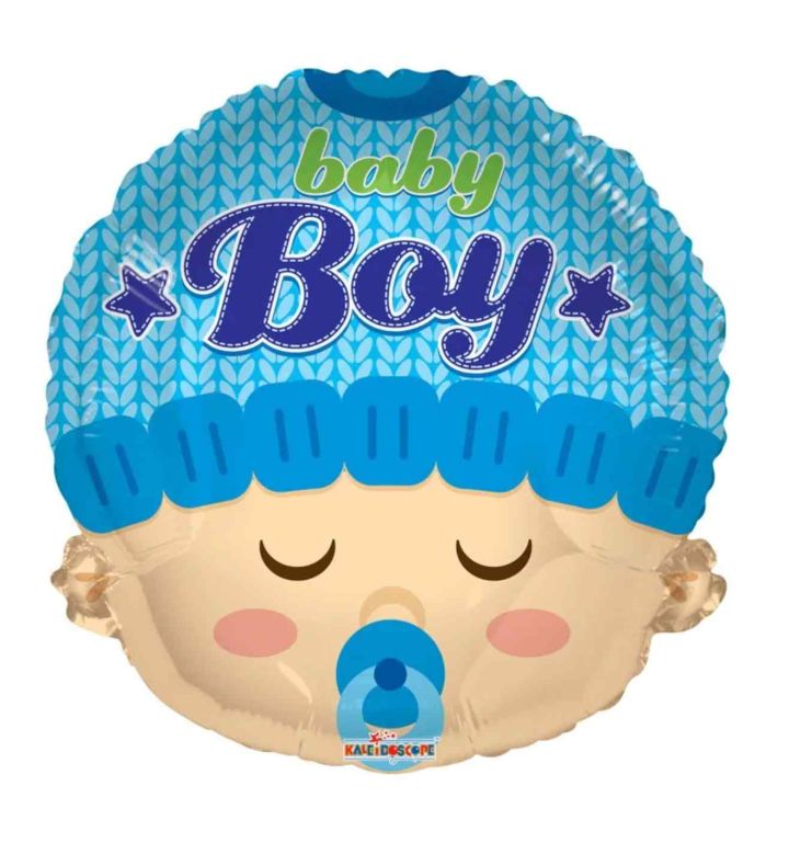 18" Shape Foil -  Baby Boy Head