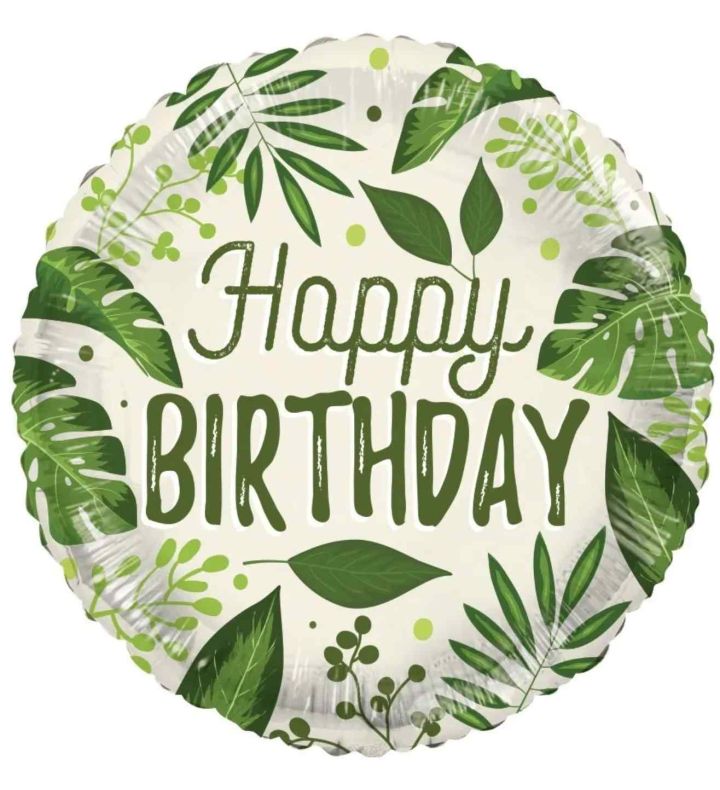 18" Kaledoscope ECO Birthday Nature Foil Balloon