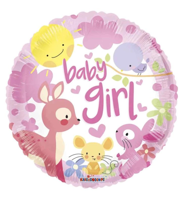 18" Girl Animals Foil