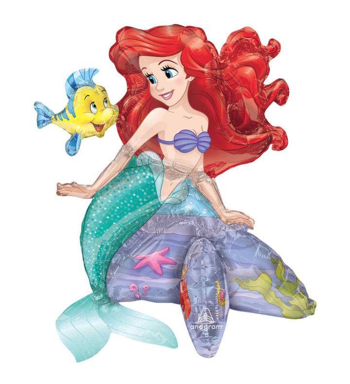 Ariel The Little Mermaid Sitter Foil Balloon