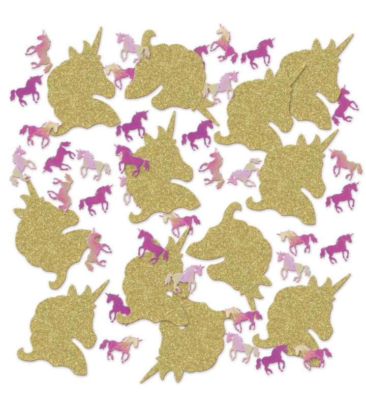 Deluxe Unicorn Gold and Iridescent Confetti