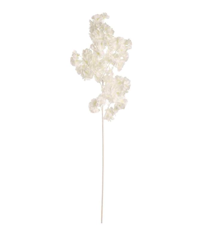 Blossom Spray with White Stem White