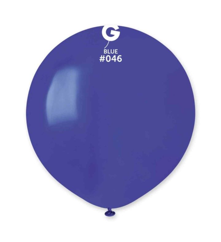 19" Gemar Blue 046 Latex Balloons 25ct