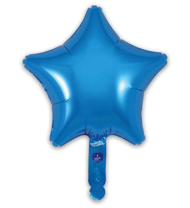 9" Oaktree Blue Star Foil 5pcs