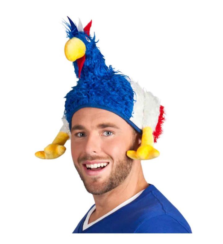 Rooster Hat France Tricolour