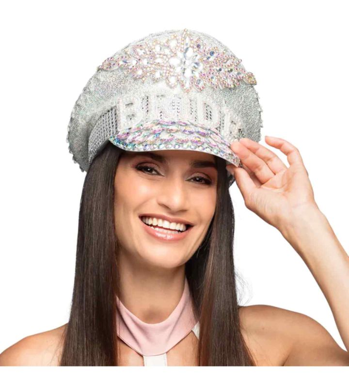 Bride Sparkle Cap