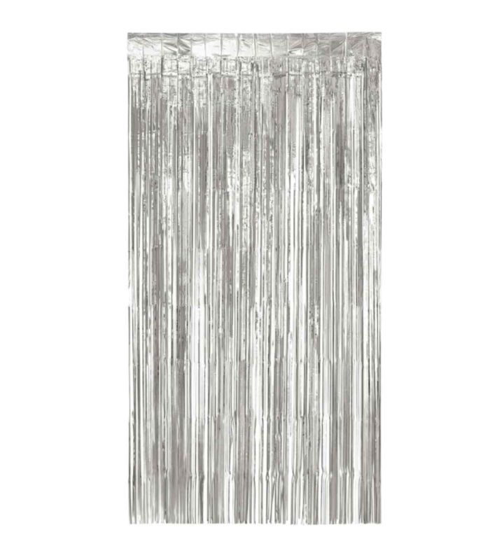 Foil Curtain Metallic Silver