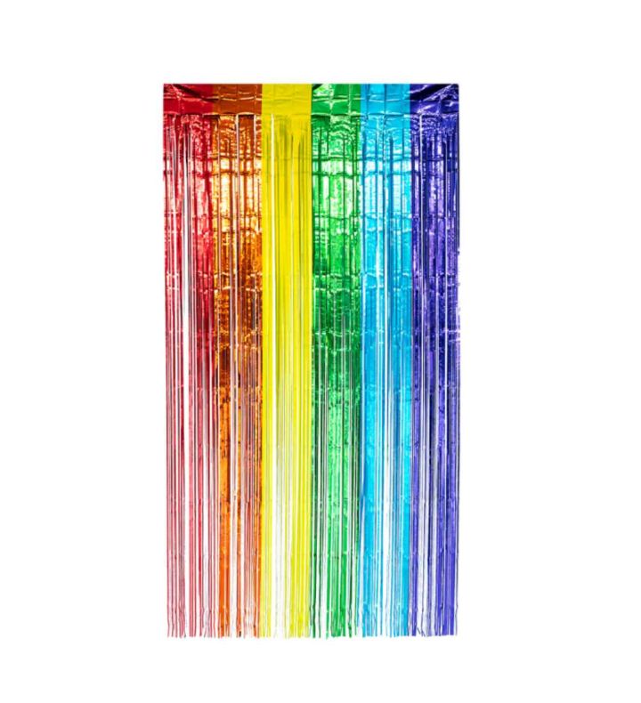 Foil Curtain Rainbow