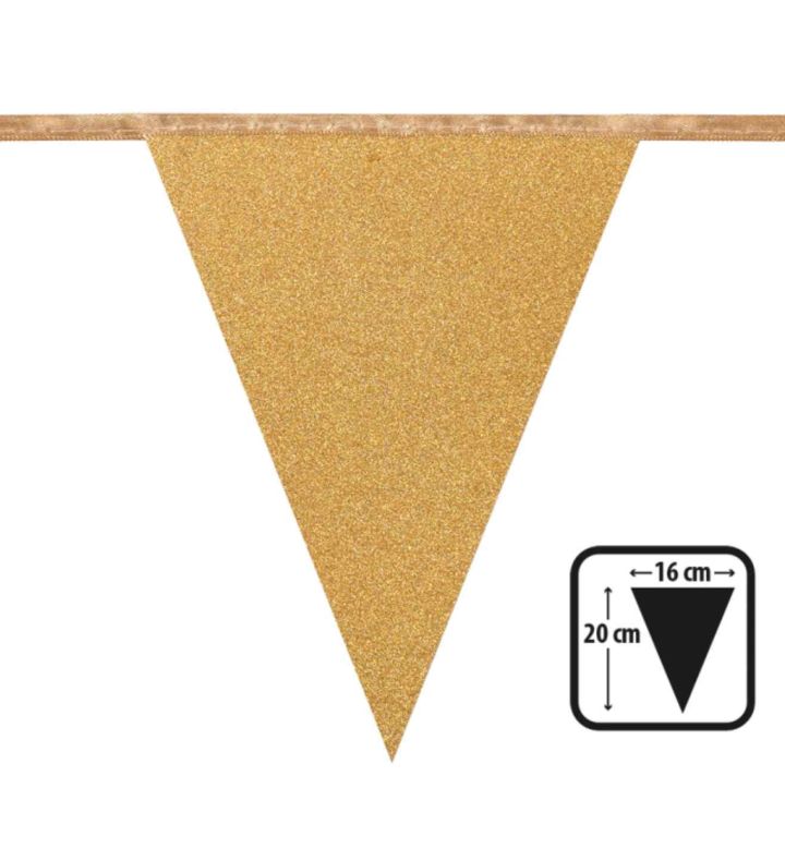 Glitter Bunting Gold