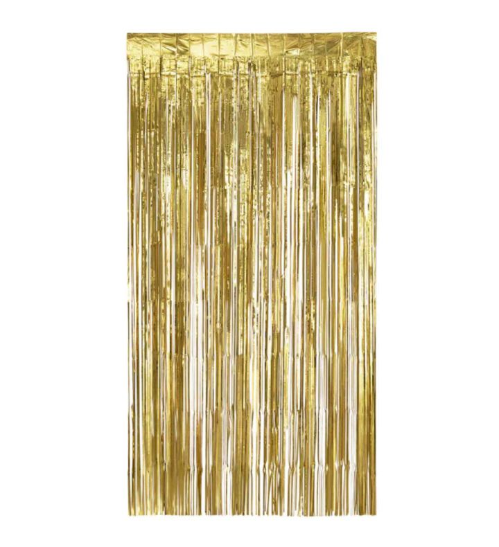 Foil Curtain Metallic Gold