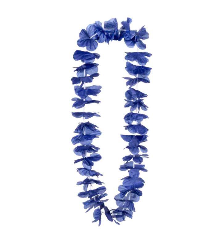 Blue Flower Hawaiian Lei