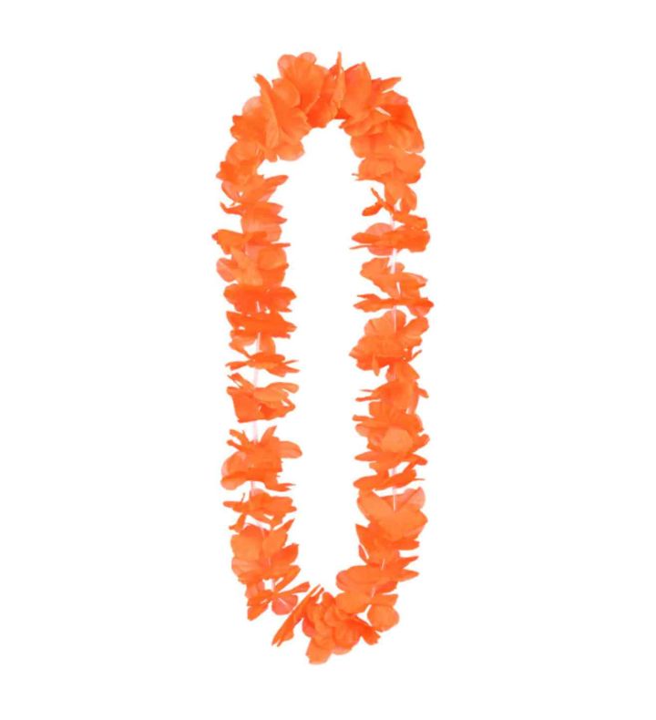 Orange Flower Hawaiian Lei