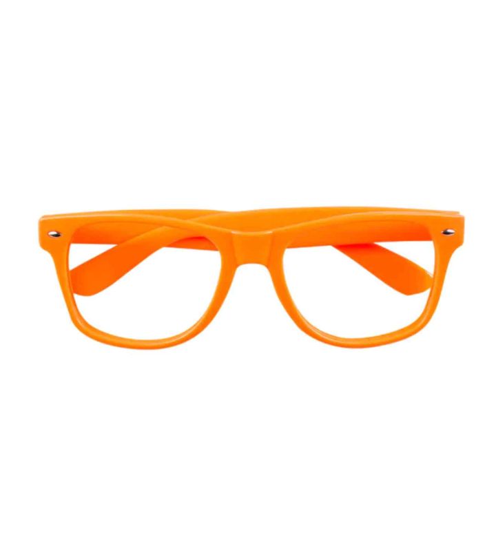 Neon Orange Party Glasses