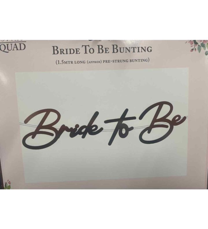Bride To Be Rose Gold Banner