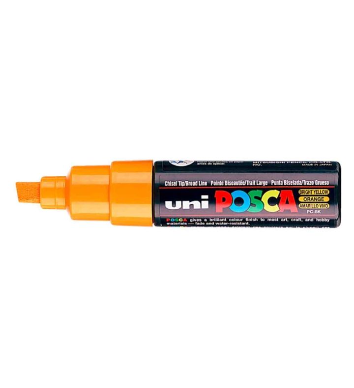 Bright Yellow POSCA Broad Chisel Tip