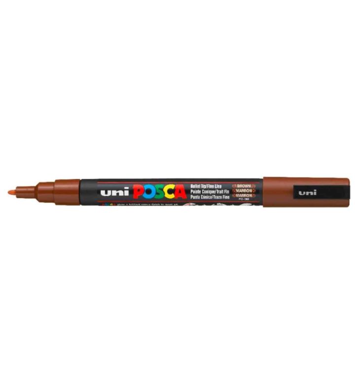 Brown POSCA Fine Bullet Tip
