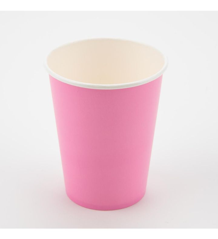 Paper Cups Bubblegum Pink Oaktree 9oz 8ct