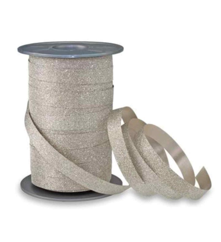 Poly Glitter Sandstone Ribbon 10mm x 100m