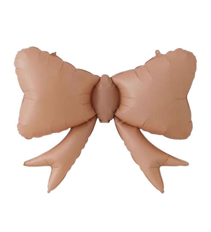 Caramel Bow Matte Bamboo Party 50 x 80 Foil Balloon