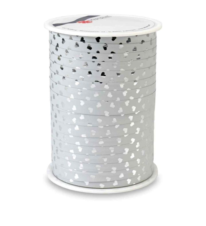 Cherie Silver Ribbon 10mm x 100m