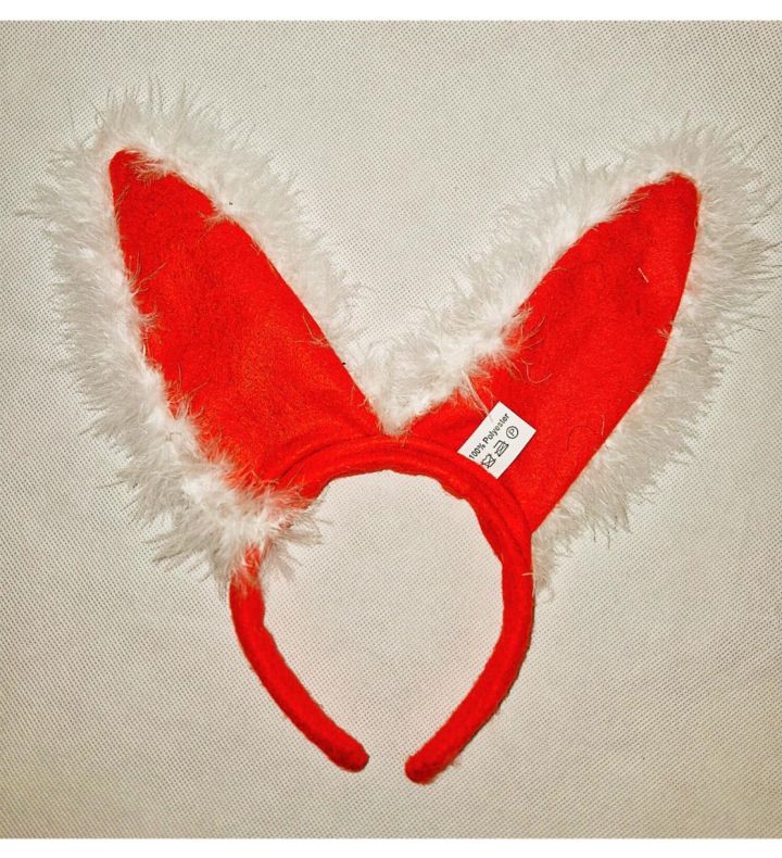 Christmas Furry Ears Headband