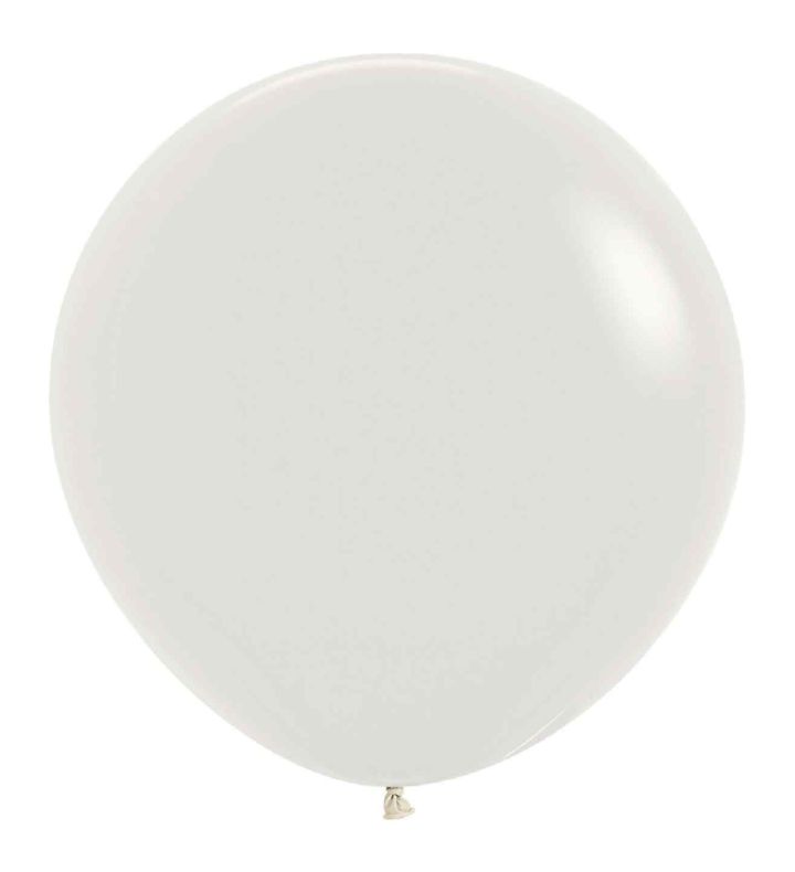 24" Sempertex Pastel Dusk Cream 107 Latex Balloons 3ct