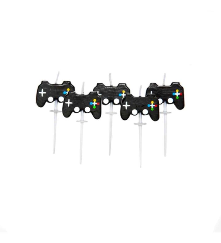 Gaming Party Pick Candles