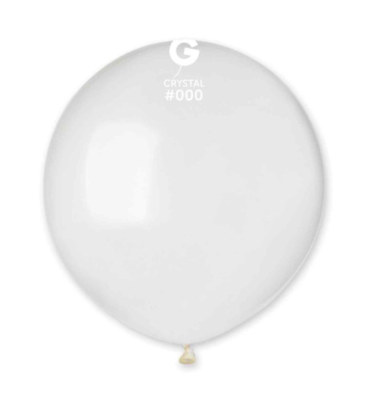 19" Gemar Crystal 000 Latex Balloons 25ct