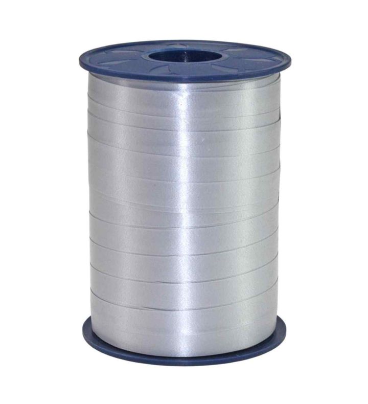 10mm x 250m Curling Ribbon America Silver