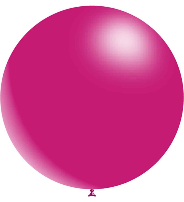 36" Decotex Fashion Solid Fuchsia 28 Latex Balloons 2ct