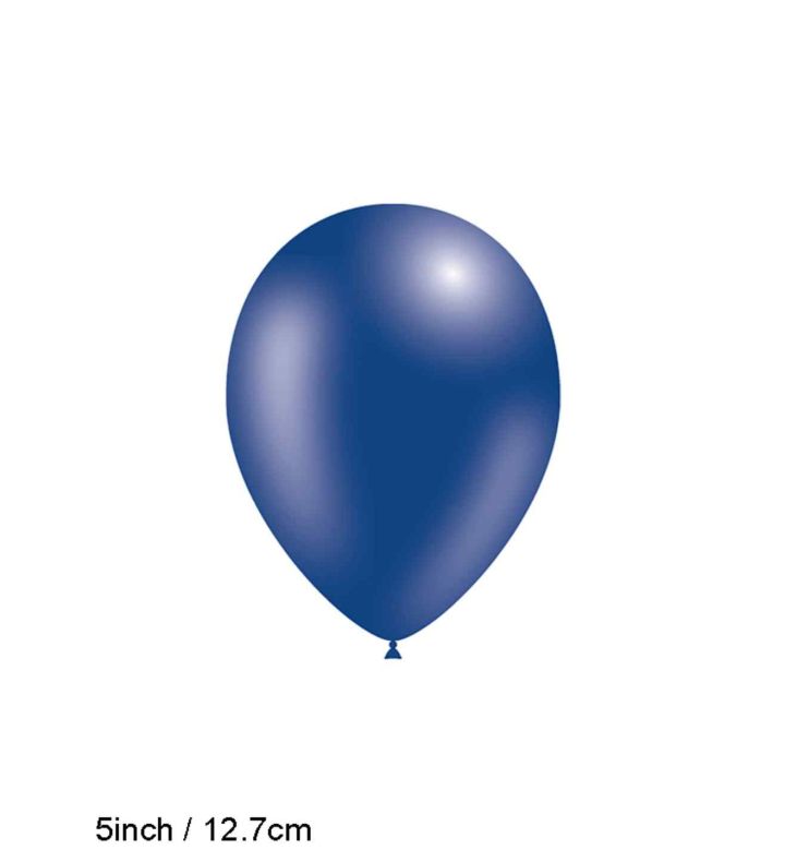 5" Decotex Fashion Solid Royal Blue 18 Latex Balloons 100ct