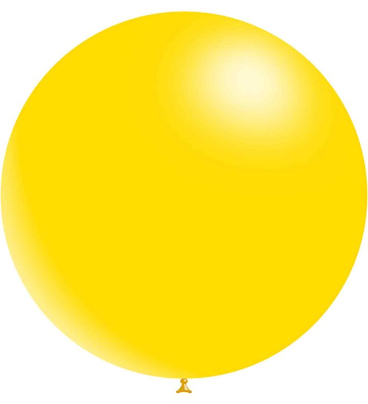 36" Decotex Fashion Solid Yellow 11 Latex Balloons 2ct