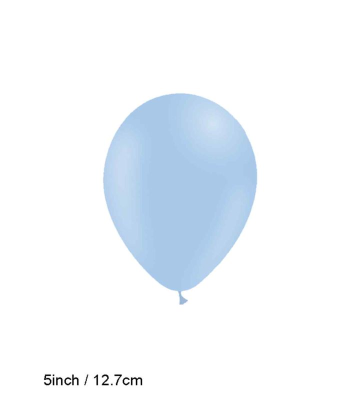 5" Decotex Matte Pastel Blue 106 Latex Balloons 100ct