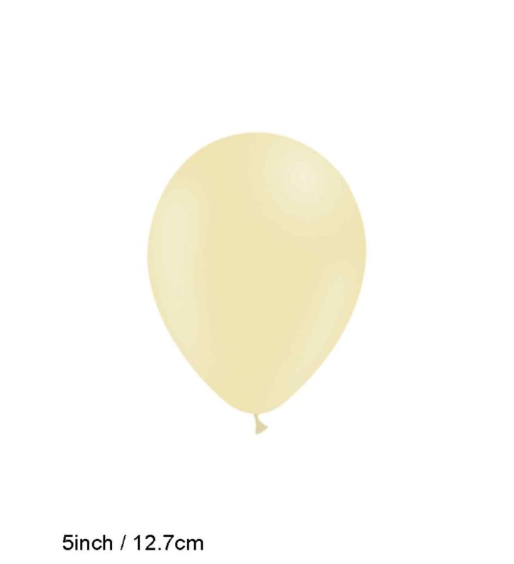 5" Decotex Matte Pastel Yellow 109 Latex Balloons 100ct