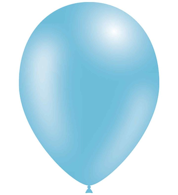 11" Decotex Fashion Solid Light Blue 25 Latex Balloons 50ct