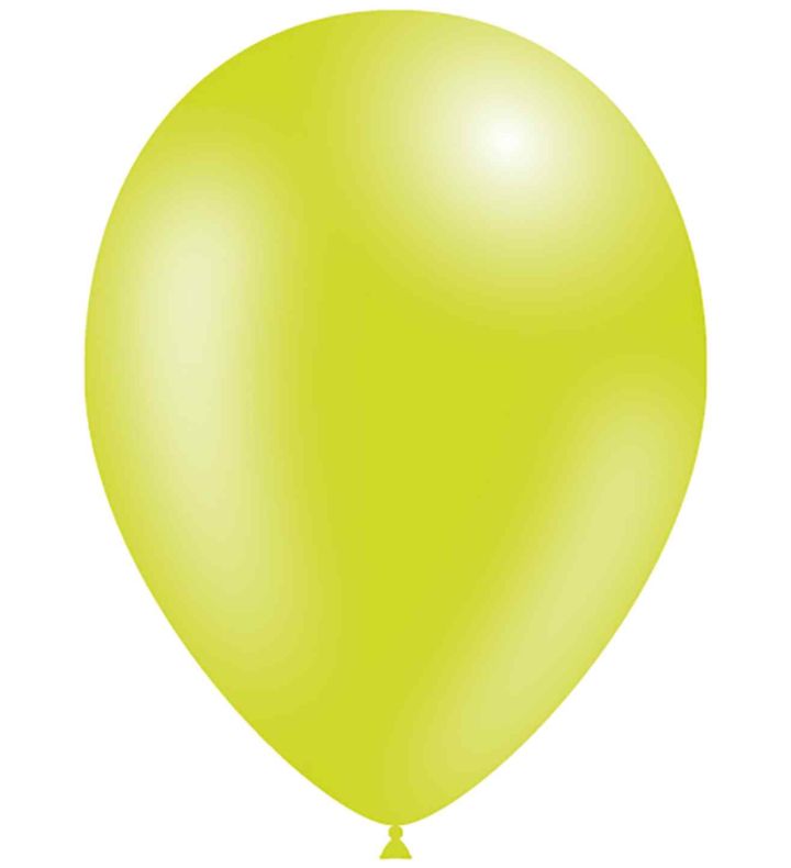 11" Decotex Fashion Solid Lime Green 14 Latex Balloons 50ct