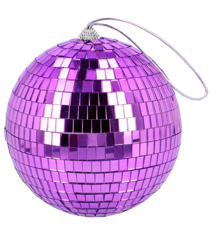 15cm Disco Ball Purple