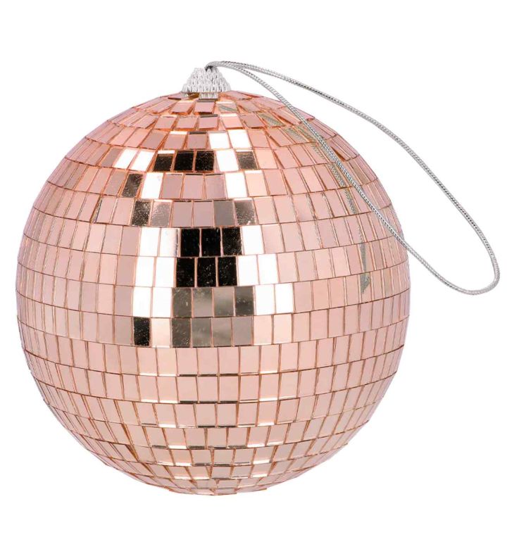 15cm Disco Ball Rose Gold