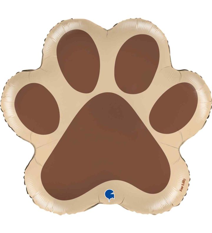24" Dog Paw Foil Balloon